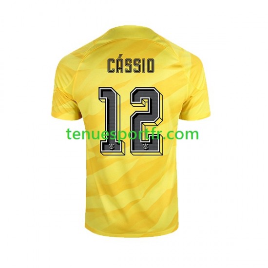 Homme Maillot Extérieur Corinthians Gardien Cassio 12 2023-2024 à Manches Courtes
