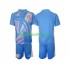 Kit Enfant Maillot Domicile Costa Rica Gardien 2024 Bleu à Manches Courtes