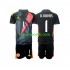 Kit Enfant Maillot Troisième Costa Rica Gardien Keylor Navas 1 2024 Noir à Manches Courtes
