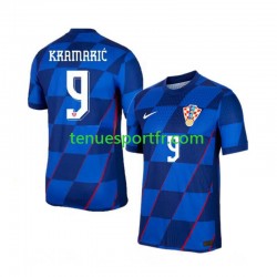 Homme Maillot Extérieur Croatie Andrej Kramaric 9 Euro 2024 à Manches Courtes