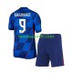 Kit Enfant Maillot Extérieur Croatie Andrej Kramaric 9 Euro 2024 à Manches Courtes