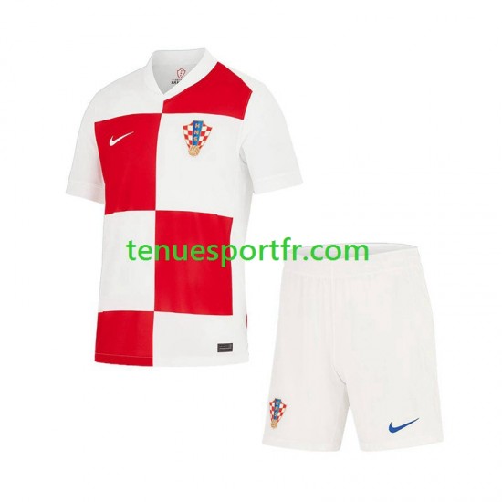 Kit Enfant Maillot Domicile Croatie Euro 2024 à Manches Courtes