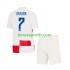 Kit Enfant Maillot Domicile Croatie Lovro Majer 7 Euro 2024 à Manches Courtes