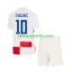Kit Enfant Maillot Domicile Croatie Luca Modric 10 Euro 2024 à Manches Courtes