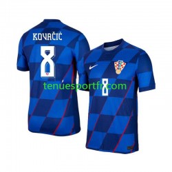 Homme Maillot Extérieur Croatie Mateo Kovacic 8 Euro 2024 à Manches Courtes