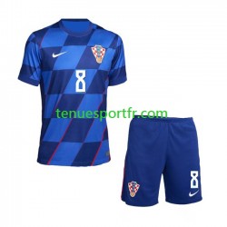 Kit Enfant Maillot Extérieur Croatie Mateo Kovacic 8 Euro 2024 à Manches Courtes