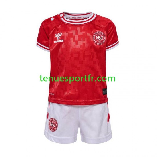 Kit Enfant Maillot Domicile Danemark Euro 2024 à Manches Courtes