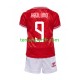 Kit Enfant Maillot Domicile Danemark Hojlund 9 Euro 2024 à Manches Courtes