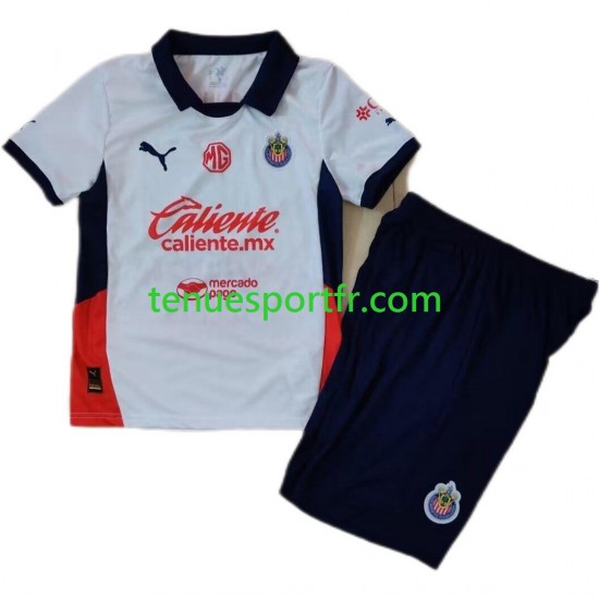 Kit Enfant Maillot Extérieur Deportivo Guadalajara 2024-2025 à Manches Courtes