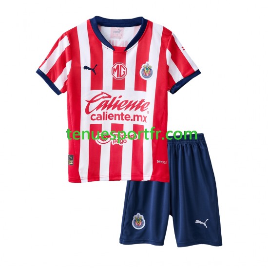 Kit Enfant Maillot Domicile Deportivo Guadalajara 2024-2025 à Manches Courtes