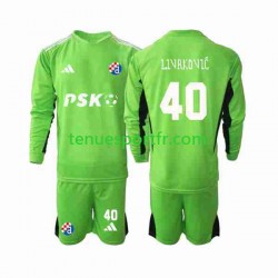 Kit Enfant Maillot Domicile Dinamo Zagreb Gardien Livakovic 40 2023-2024 à Manches Longues