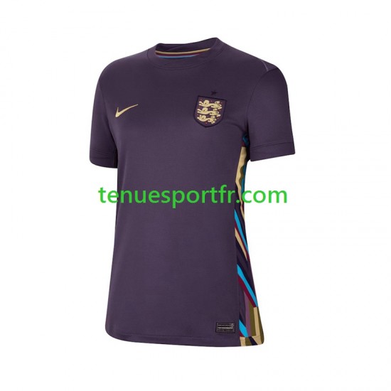 Femme Maillot Extérieur Angleterre Euro 2024 à Manches Courtes
