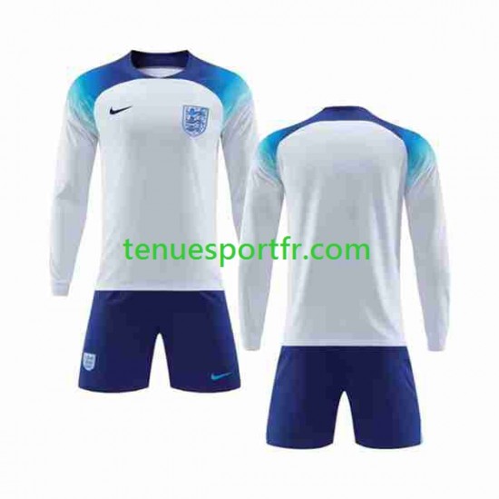 Kit Enfant Maillot Domicile Angleterre World Cup 2022 à Manches Longues