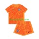 Kit Enfant Maillot Domicile Angleterre Gardien Euro 2024 Orange à Manches Courtes
