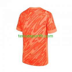 Homme Maillot Domicile Angleterre Gardien Euro 2024 Orange à Manches Courtes