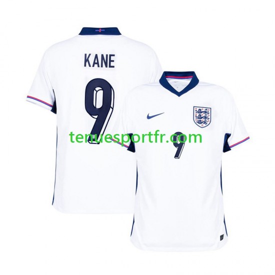 Homme Maillot Domicile Angleterre Harry Kane 9 Euro 2024 Blanc à Manches Courtes