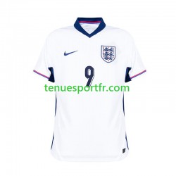 Homme Maillot Domicile Angleterre Harry Kane 9 Euro 2024 Blanc à Manches Courtes
