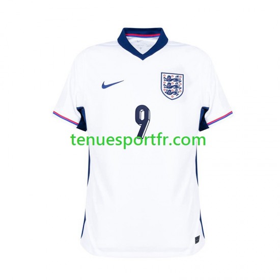 Homme Maillot Domicile Angleterre Harry Kane 9 Euro 2024 Blanc à Manches Courtes
