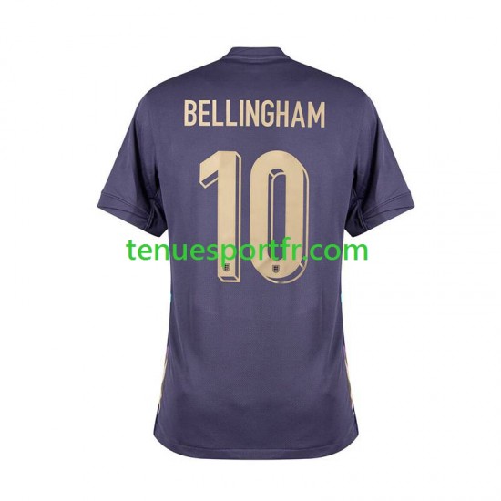 Homme Maillot Extérieur Angleterre Jude Bellingham 10 Euro 2024 à Manches Courtes