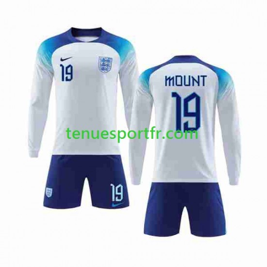 Kit Enfant Maillot Domicile Angleterre Mount 19 World Cup 2022 à Manches Longues