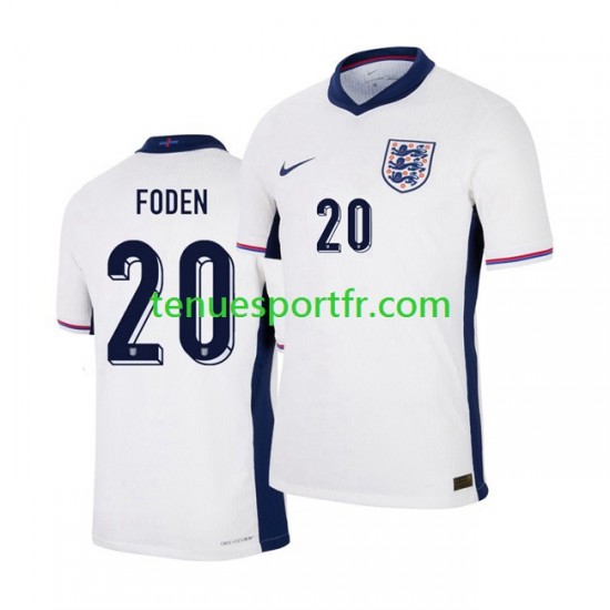 Homme Maillot Domicile Angleterre Phil Foden 20 Euro 2024 à Manches Courtes