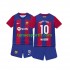 Kit Enfant Maillot Domicile FC Barcelone Ansu Fati 10 2023-2024 à Manches Courtes