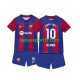 Kit Enfant Maillot Domicile FC Barcelone Ansu Fati 10 2023-2024 à Manches Courtes