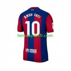 Homme Maillot Domicile FC Barcelone Ansu Fati 10 2023-2024 à Manches Courtes