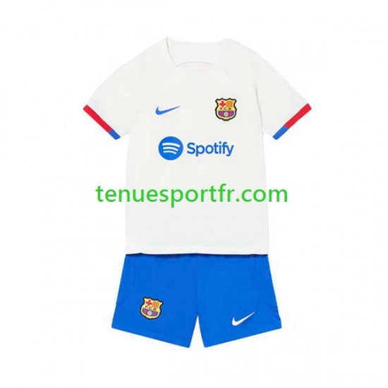 Kit Enfant Maillot Extérieur FC Barcelone 2023-2024 à Manches Courtes