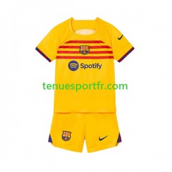 Kit Enfant Maillot Quatrième FC Barcelone 2022-2023 à Manches Courtes