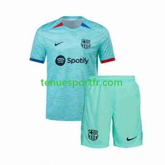 Kit Enfant Maillot Troisième FC Barcelone 2023-2024 à Manches Courtes