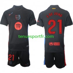 Kit Enfant Maillot Extérieur FC Barcelone F DE JONG 21 2024-2025 à Manches Courtes
