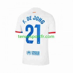 Homme Maillot Extérieur FC Barcelone Frenkie de Jong 21 2023-2024 à Manches Courtes