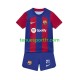 Kit Enfant Maillot Domicile FC Barcelone Frenkie de Jong 21 2023-2024 à Manches Courtes