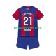 Kit Enfant Maillot Domicile FC Barcelone Frenkie de Jong 21 2023-2024 à Manches Courtes
