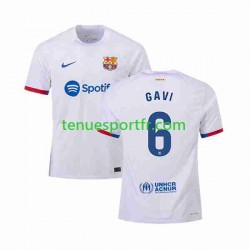 Homme Maillot Extérieur FC Barcelone GAVI 6 2023-2024 à Manches Courtes