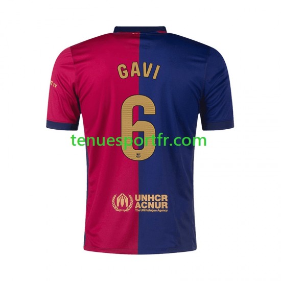 Homme Maillot Domicile FC Barcelone GAVI 6 2024-2025 à Manches Courtes