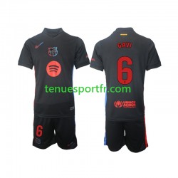 Kit Enfant Maillot Extérieur FC Barcelone Gavi 6 2024-2025 à Manches Courtes