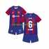 Kit Enfant Maillot Domicile FC Barcelone Gavi 6 2023-2024 à Manches Courtes