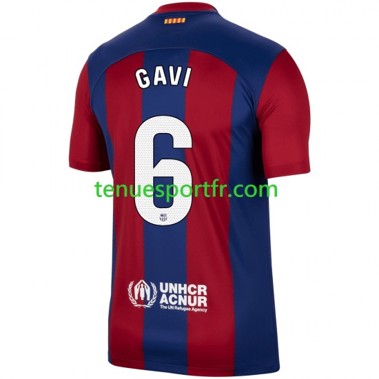 Homme Maillot Domicile FC Barcelone Gavi 6 2023-2024 à Manches Courtes