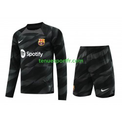 Kit Enfant Maillot Extérieur FC Barcelone Gardien 2023-2024 à Manches Longues