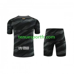 Kit Enfant Maillot Extérieur FC Barcelone Gardien 2023-2024 à Manches Courtes