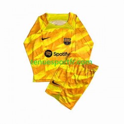 Kit Enfant Maillot Quatrième FC Barcelone Gardien 2023-2024 à Manches Longues