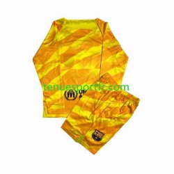 Kit Enfant Maillot Quatrième FC Barcelone Gardien 2023-2024 à Manches Longues