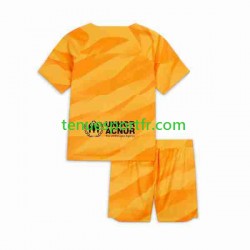 Kit Enfant Maillot Quatrième FC Barcelone Gardien 2023-2024 à Manches Courtes