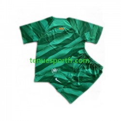 Kit Enfant Maillot Domicile FC Barcelone Gardien 2023-2024 à Manches Courtes
