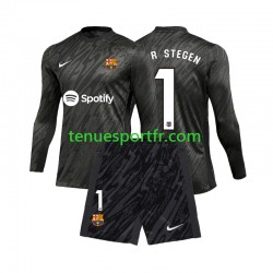 Kit Enfant Maillot Troisième FC Barcelone Gardien Ter Stegen 1 2024-2025 à Manches Longues