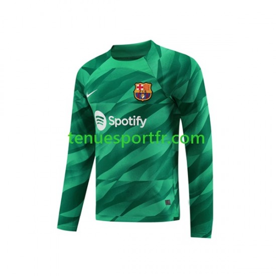 Homme Maillot Domicile FC Barcelone Gardien Ter Stegen 1 2023-2024 à Manches Longues