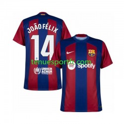 Homme Maillot Domicile FC Barcelone Joao Felix 14 2023-2024 à Manches Courtes