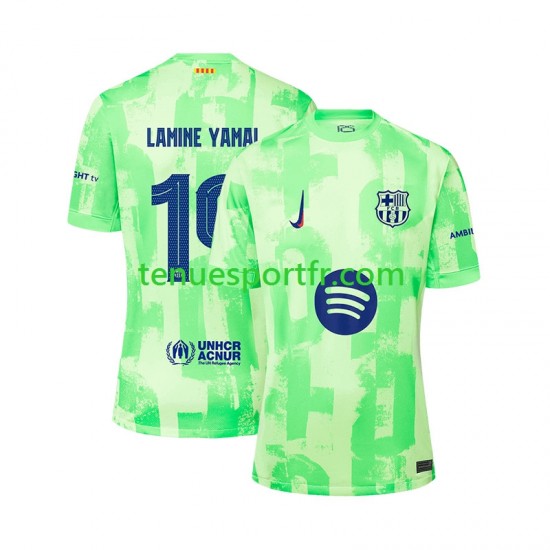 Homme Maillot Troisième FC Barcelone LAMINE YAMAL 19 UCL Font 2024-2025 à Manches Courtes